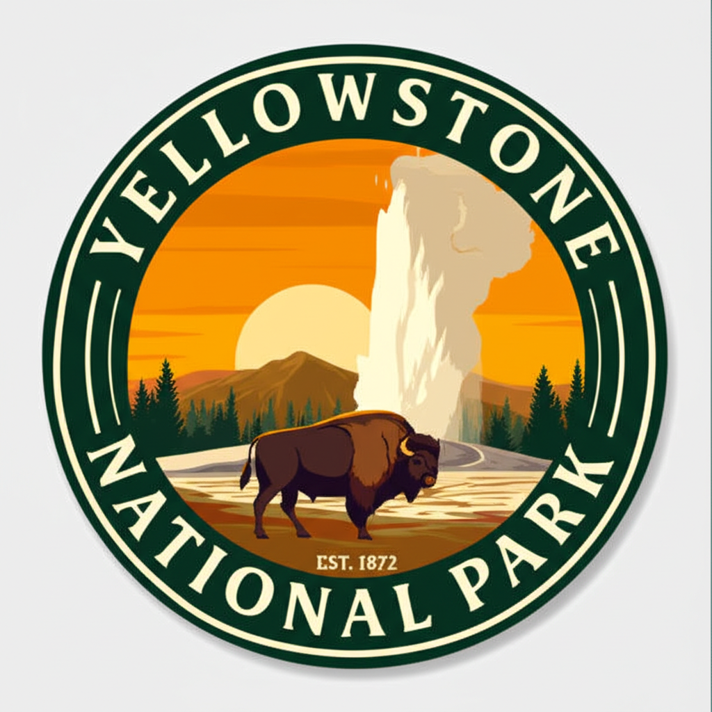 Yellowstone National Park badge